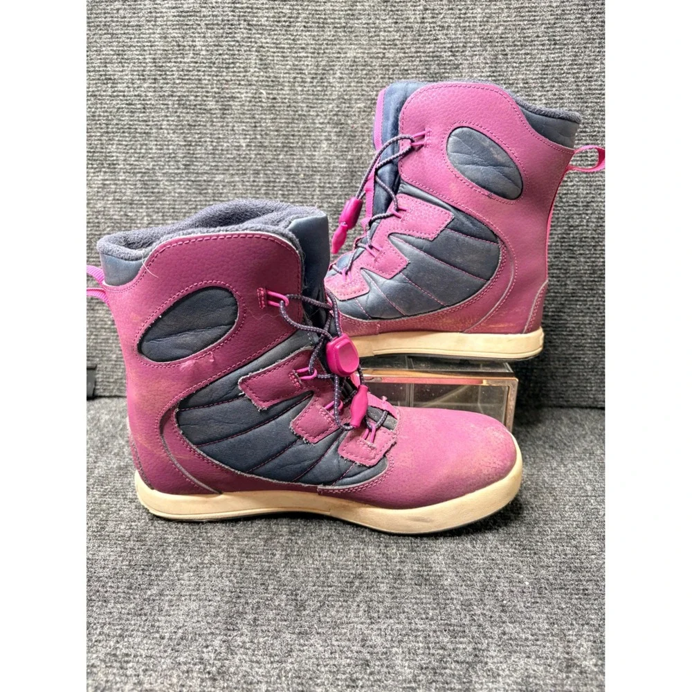 Merrell Kids Berry Navy Leather Insulated Snow Boots MK167147 Size 5M